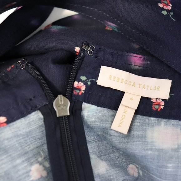 NEW Rebecca Taylor Farren Floral Cropped Jumpsuit - Picture 5 of 9